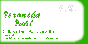 veronika muhl business card